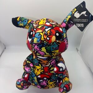 Pokémon Center Pikachu Tokyo Limited Edition Graffiti Art Plush – Hanging Cup